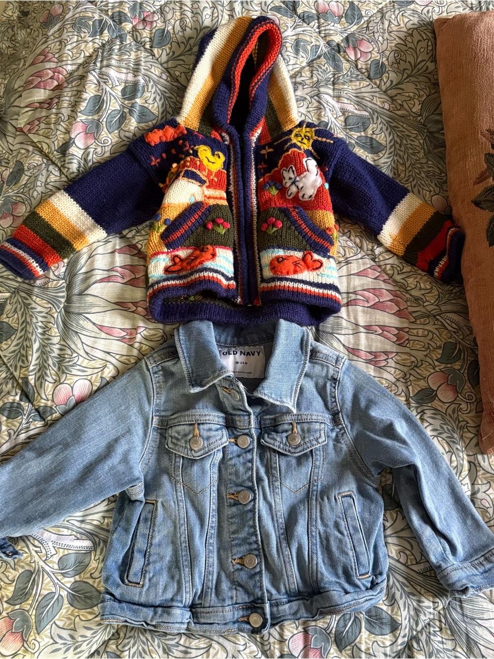Kids Jean Jacket and Sweater Bundle